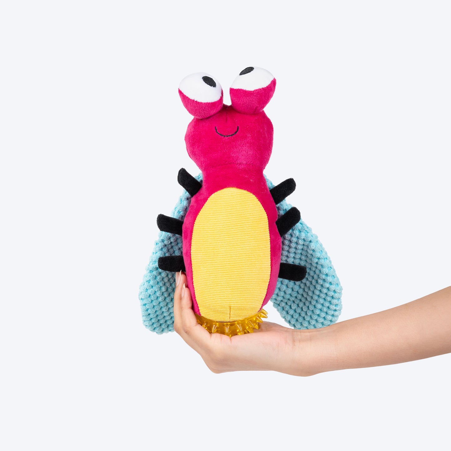 HUFT Buzzy Bug Plush Toy For Dog - Pink