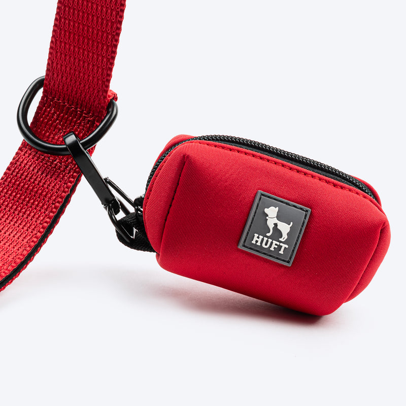 HUFT Waste Bag Dispenser For Dog & Cat - Red - Heads Up For Tails