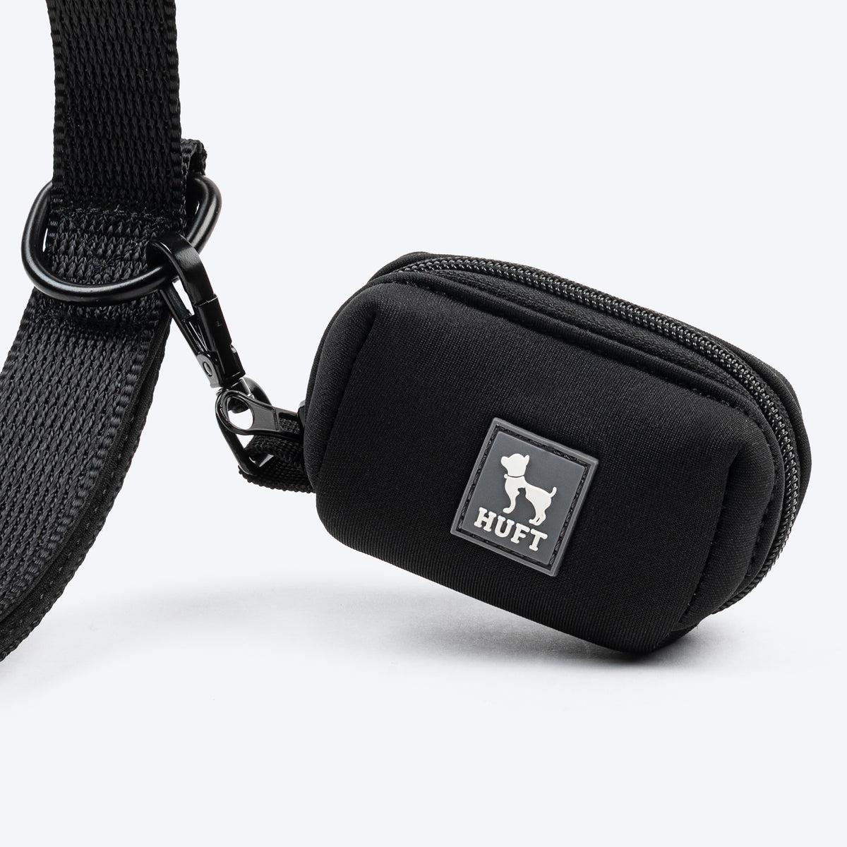 HUFT Waste Bag Dispenser For Dog & Cat - Black - Heads Up For Tails