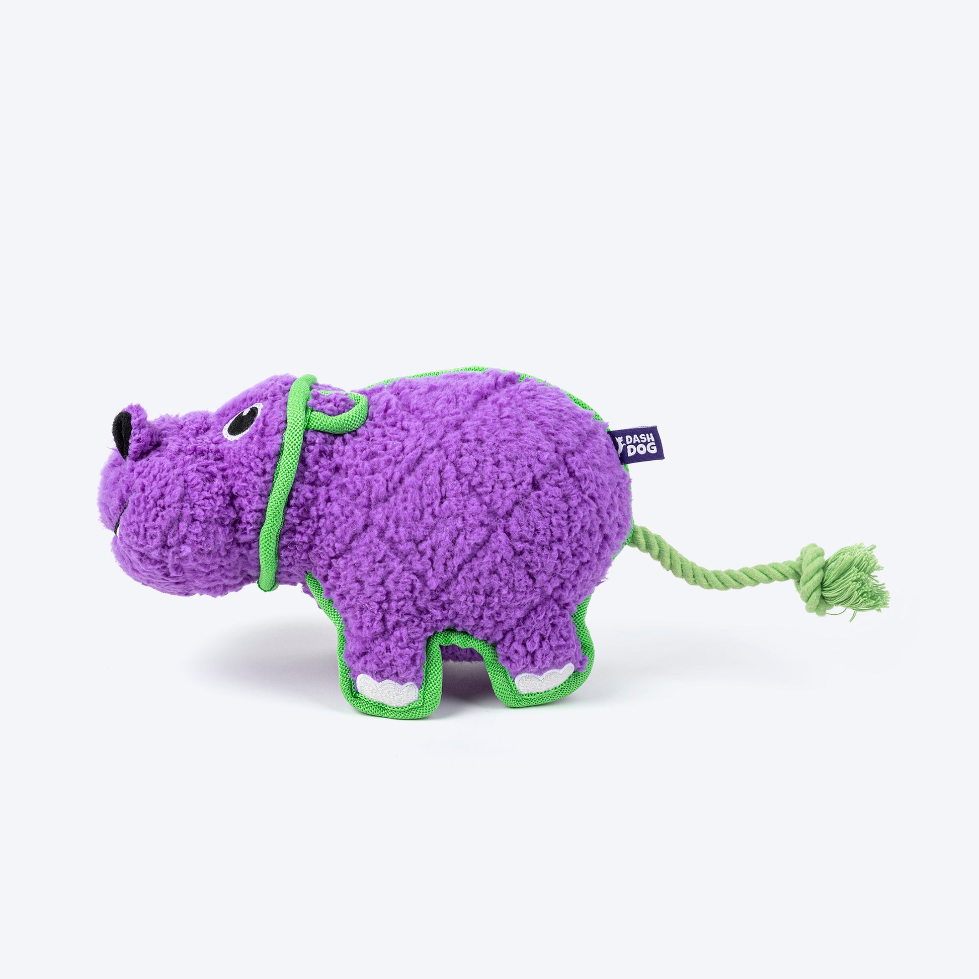 Dash Dog Hippo Tough Toy - Violet_05