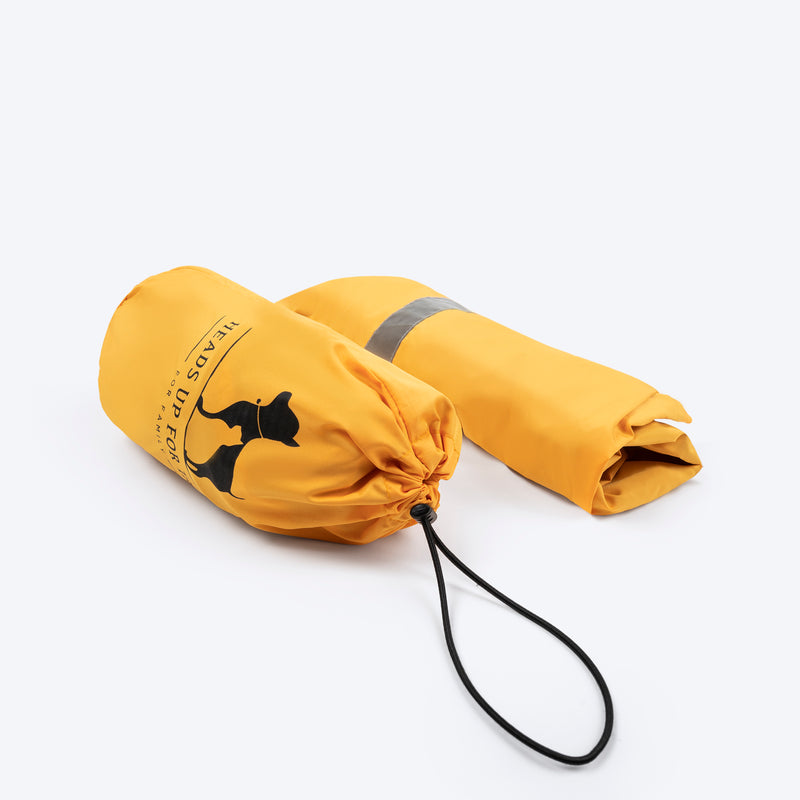 HUFT Magical Mist Dog Raincoat - Yellow - Heads Up For Tails