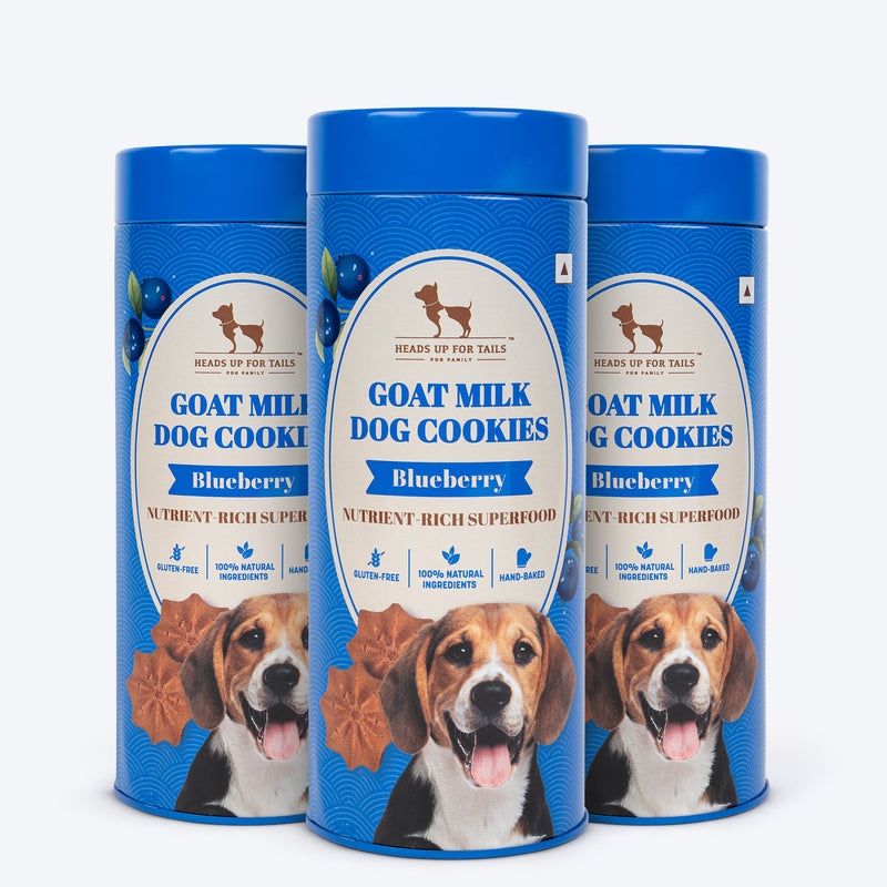 HUFT Goat Milk Dog Cookies - Blueberry - 200 g - Heads Up For Tails