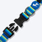 HUFT Blazing Blue Printed Dog Collar - Heads Up For Tails