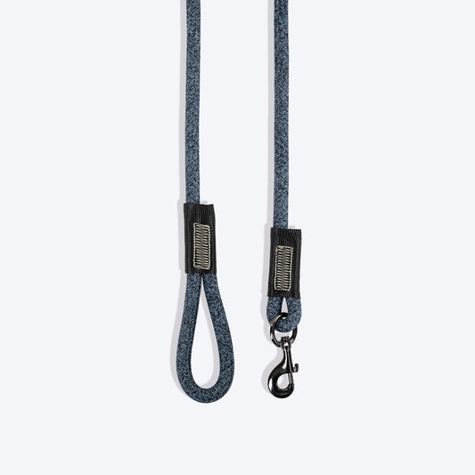TLC Basic Melange Rope Leash For Dog - Grey - Heads Up For Tails