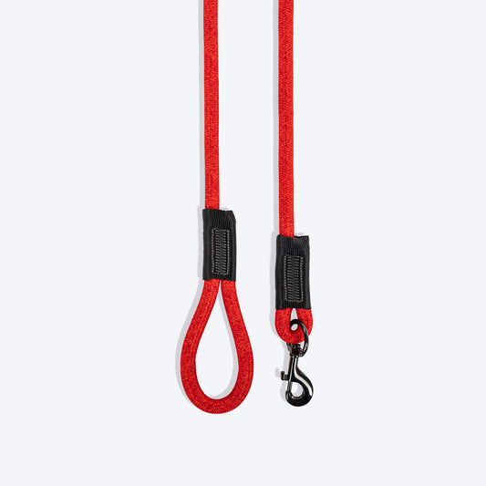 TLC Melange Rope Leash For Dog - Red