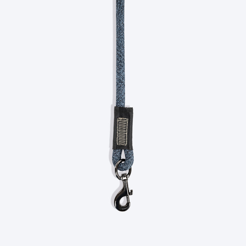 TLC Basic Melange Rope Leash For Dog - Grey - Heads Up For Tails