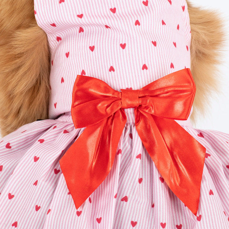 HUFT Sweet Hearts Dress For Cat - Pink