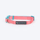 HUFT Dichromatic Collar For Dog - Pink & Turquoise