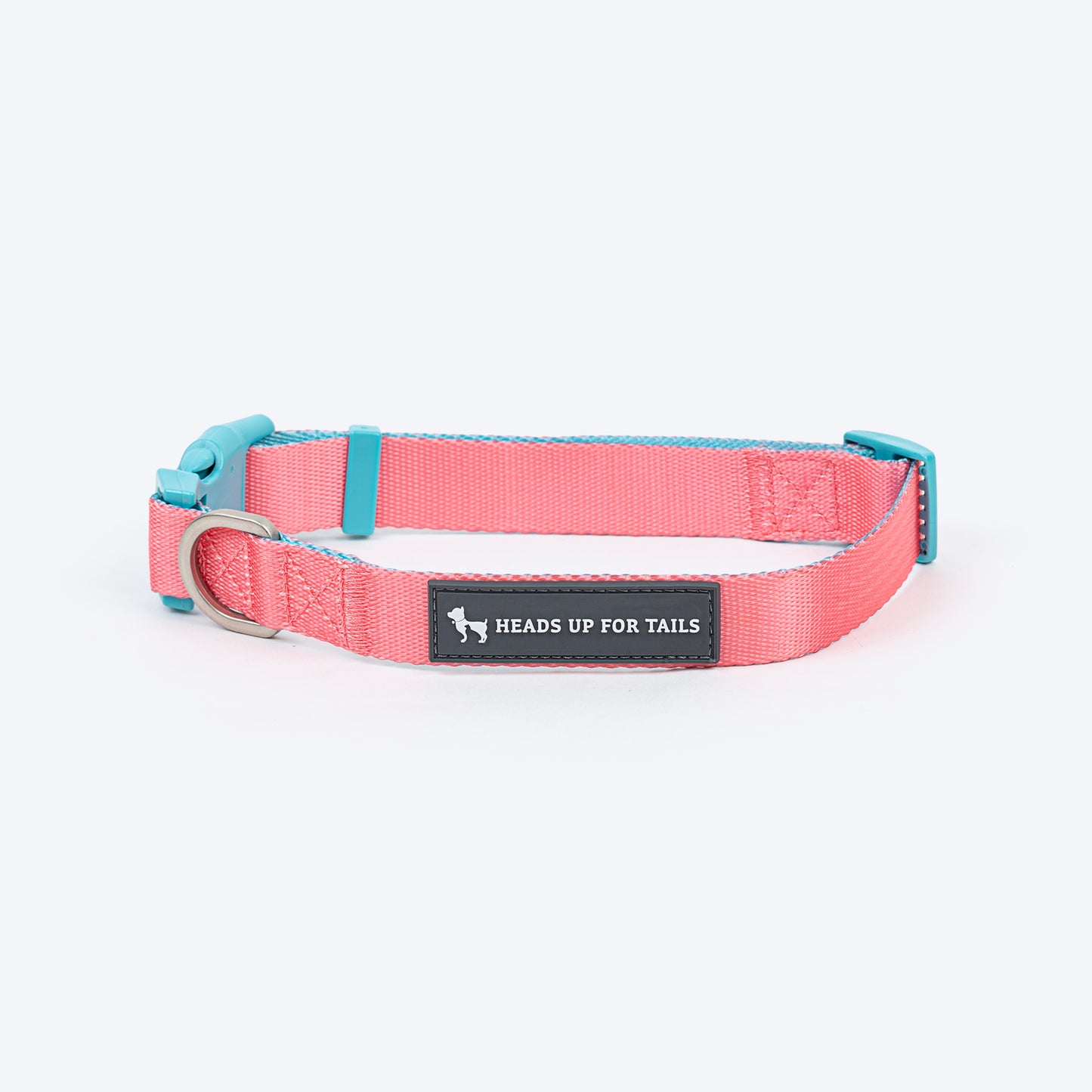 HUFT Dichromatic Collar For Dog - Pink & Turquoise