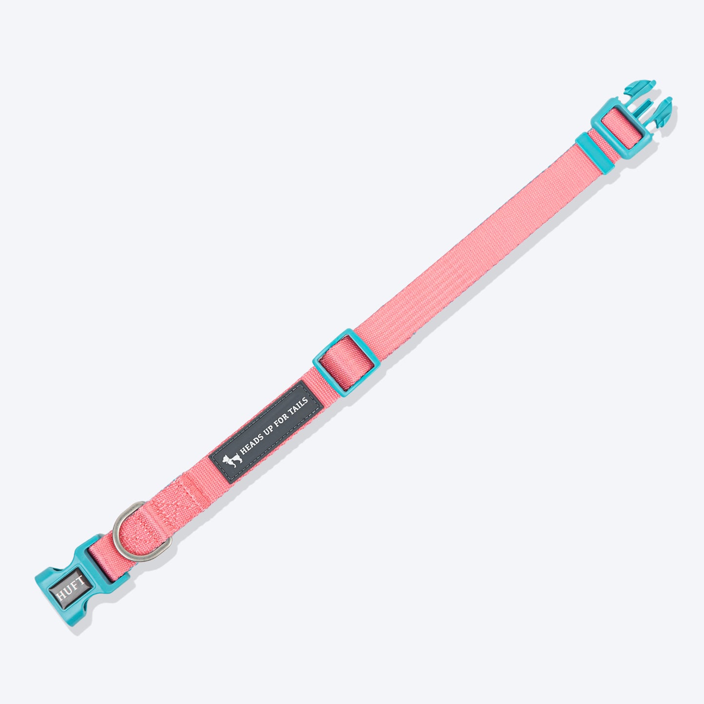 HUFT Dichromatic Collar For Dog - Pink & Turquoise