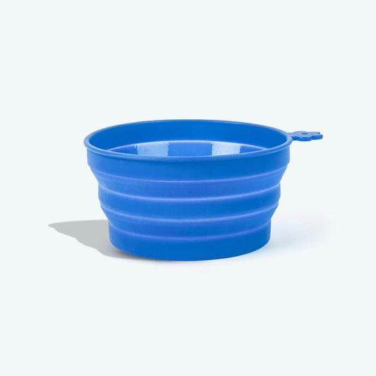 HUFT Collapsible Travel Bowl For Dog & Cat - Blue