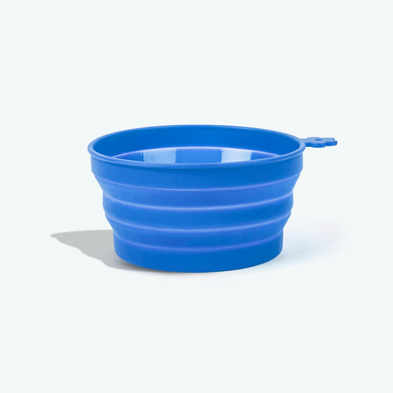 HUFT Collapsible Travel Bowl For Dog & Cat - Blue