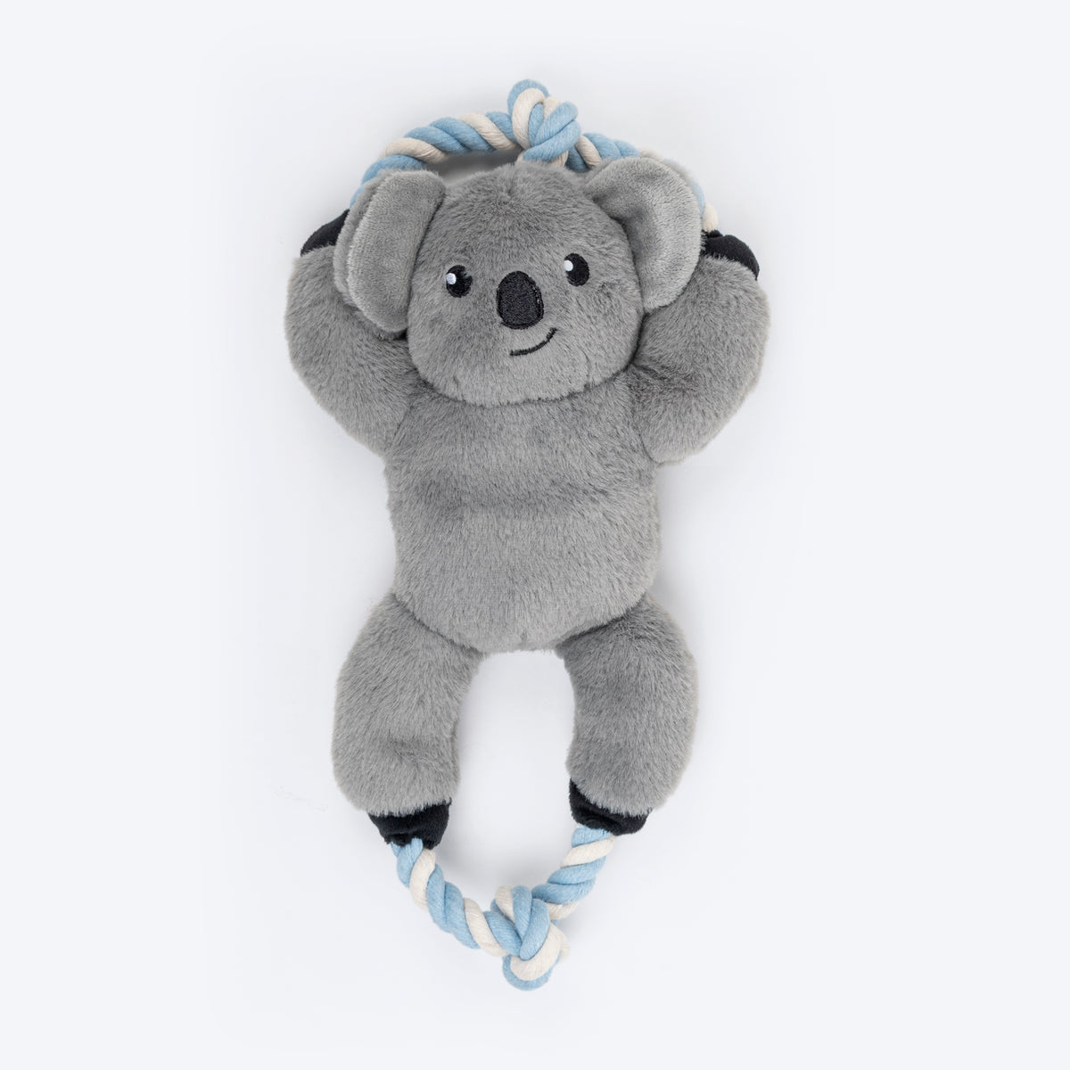 Dash Dog Kuddly Koala Squeaky Plush Toy For Dog - Grey - Heads Up For Tails