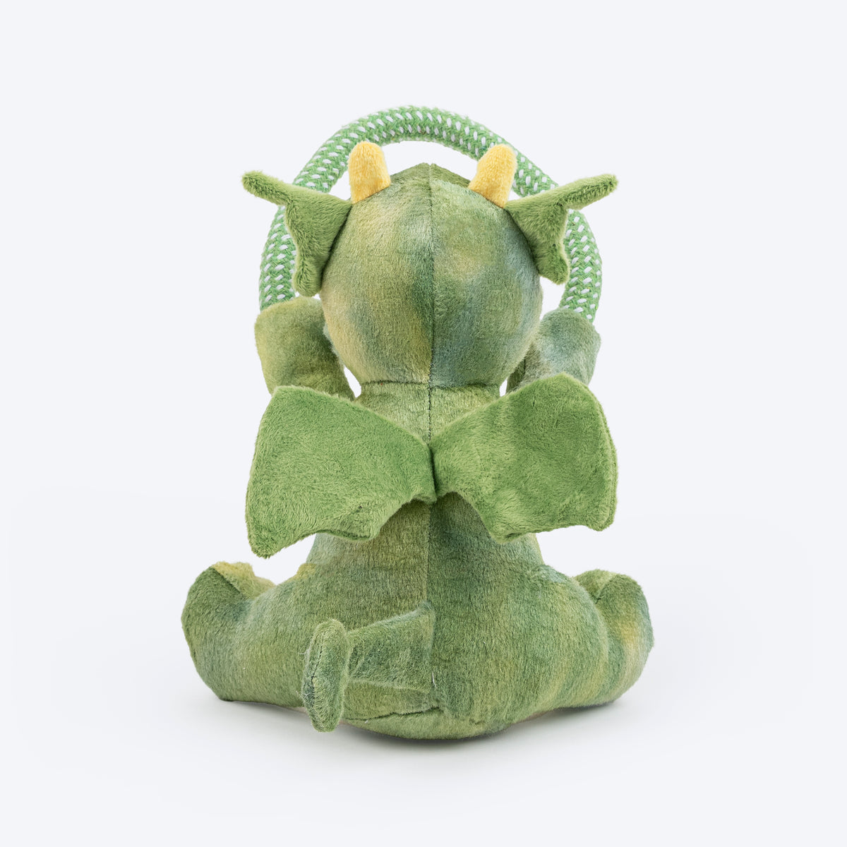 Dash Dog Dino Squeaky-Saurus Plush Toy For Dog - Green - Heads Up For Tails