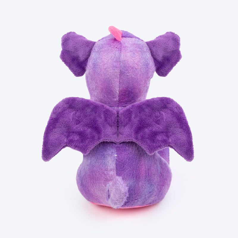 Dash Dog Cheeky Dinosaurus Squeaky Plush Toy For Dog - Purple - Heads Up For Tails