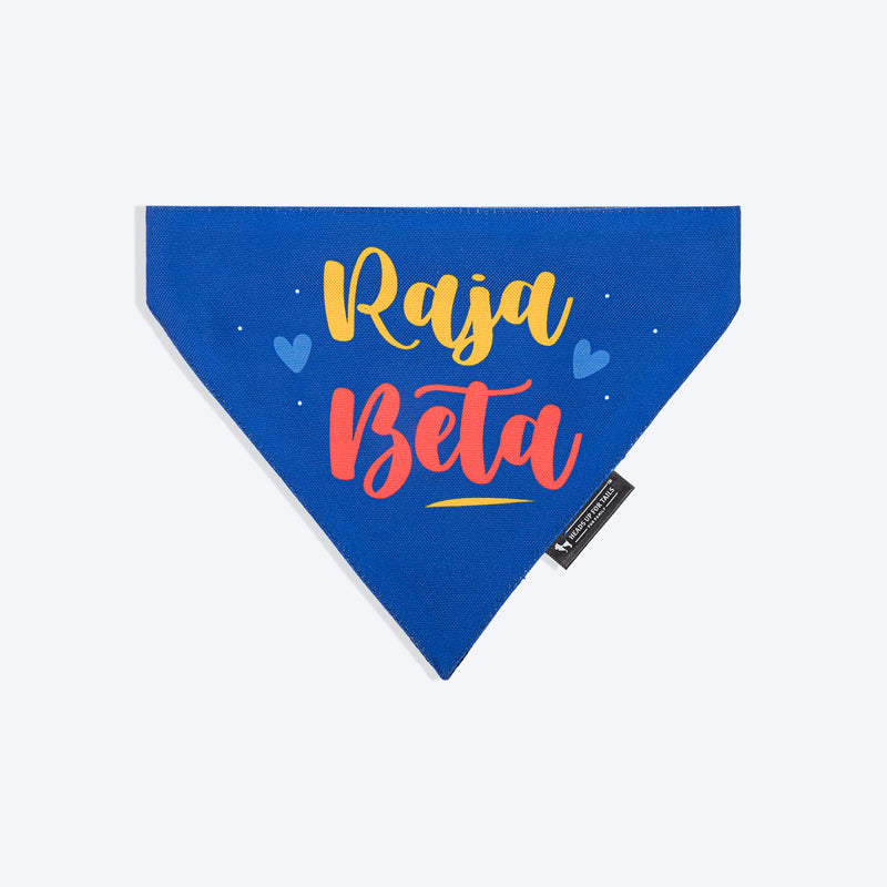 HUFT Raja Beta Bandana For Dog - Blue - Heads Up For Tails