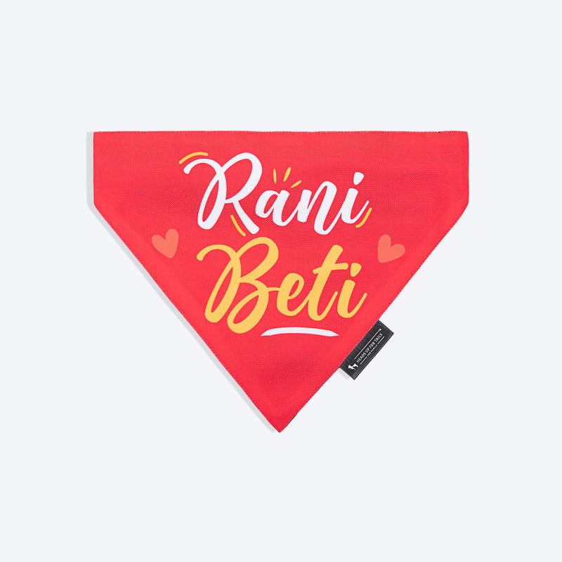 HUFT Rani Beti Bandana For Dog - Pink - Heads Up For Tails