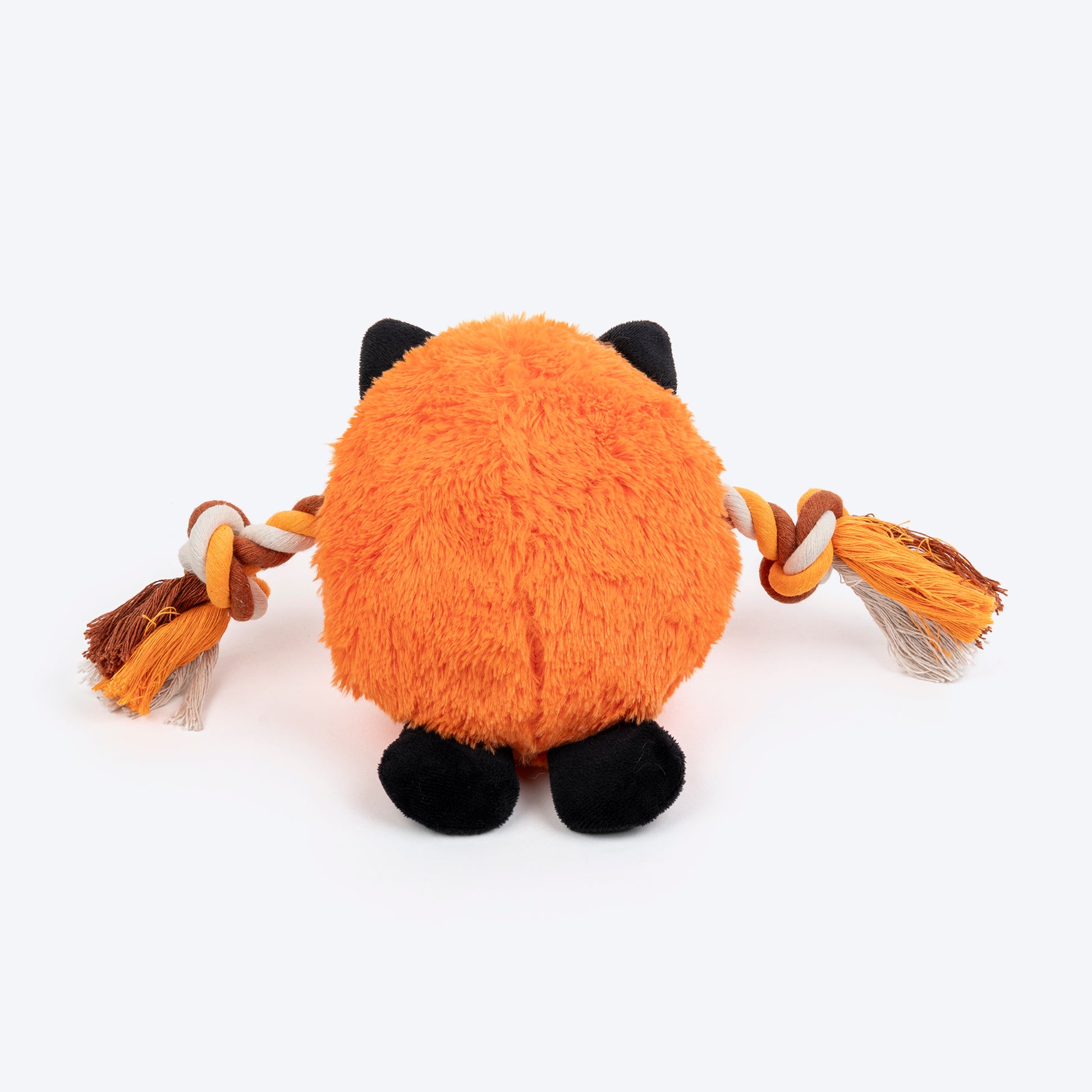 Dash Dog Clever Fox Squeaky Plush Toy For Dog - Orange - Heads Up For Tails