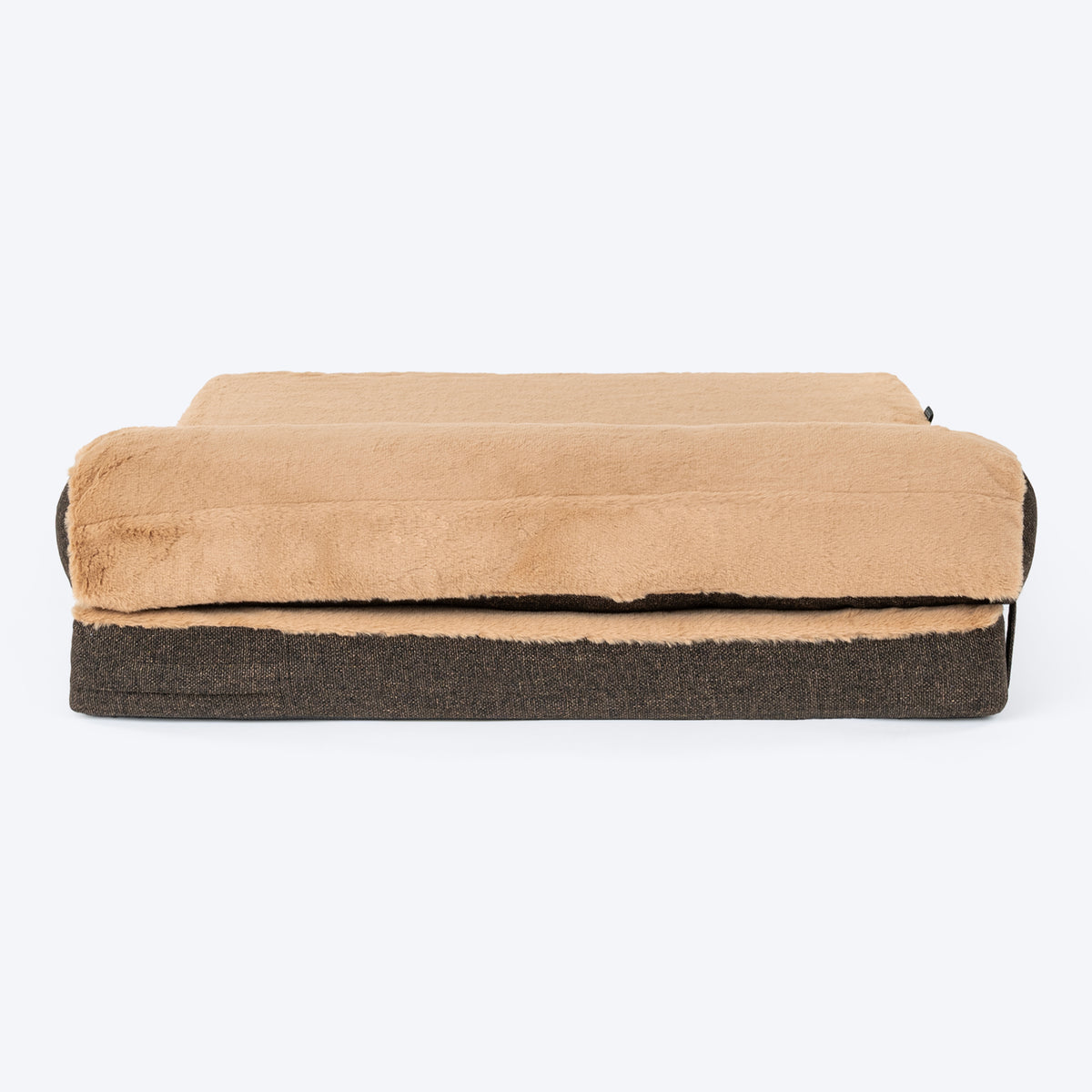 HUFT Furry Orthopedic Dog Bed - Brown (Made To Order) - Heads Up For Tails
