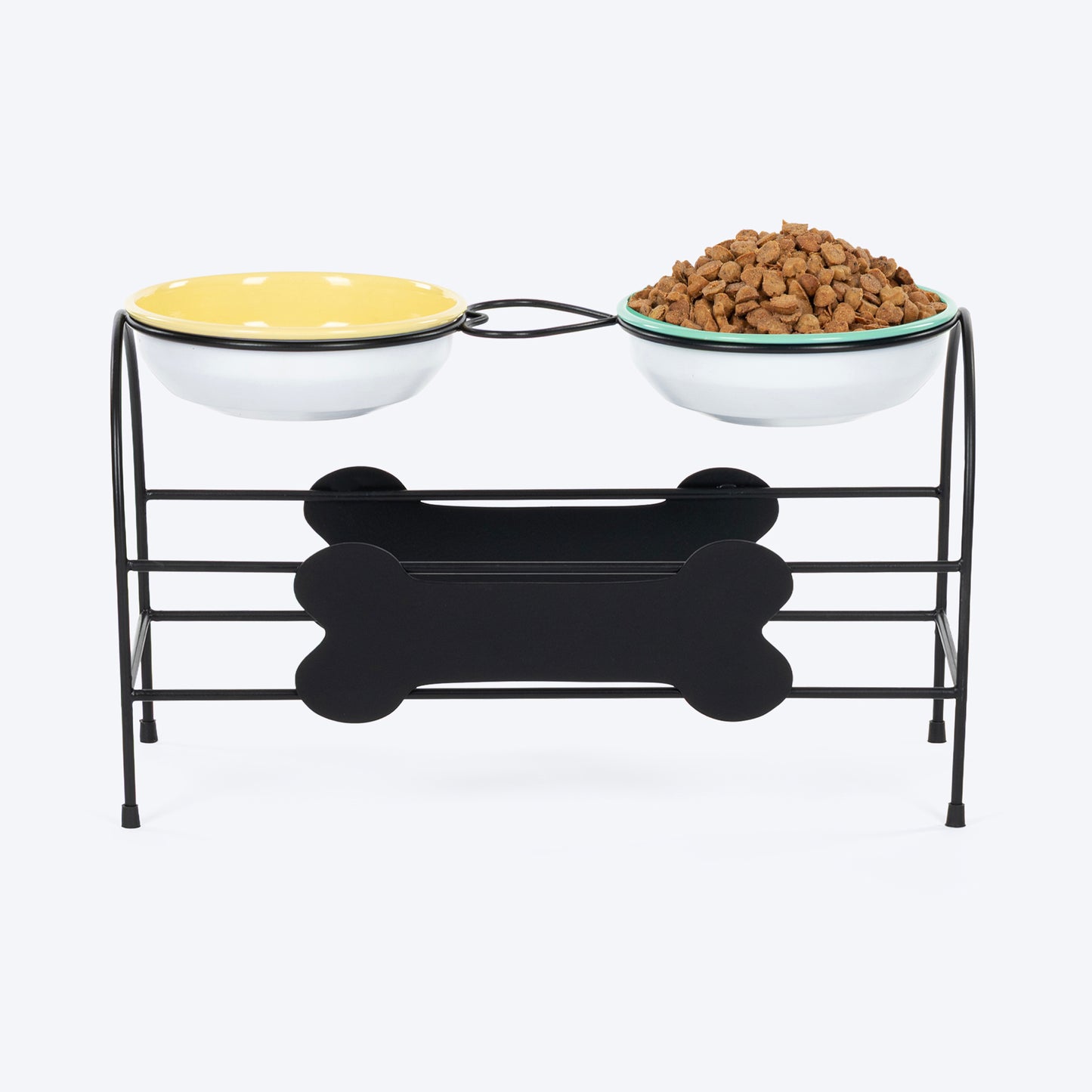 HUFT Pawlicious Double Diner For Dog - Multicolor - Heads Up For Tails