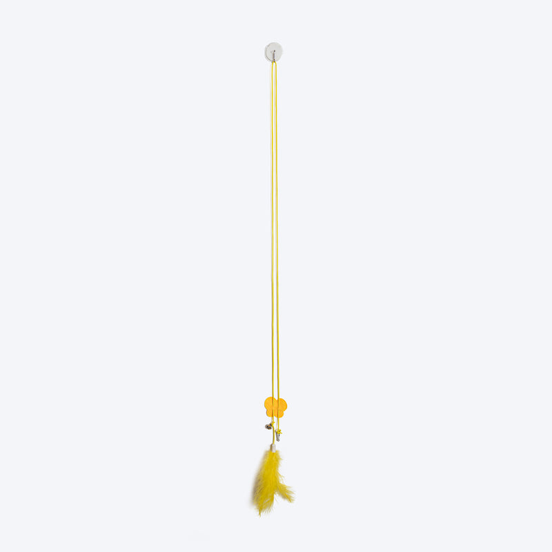 HUFT Flixxie Interactive Toy For Cat - Yellow