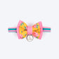 HUFT Blush Bloom Bow Tie With Strap For Cat - Yellow - Heads Up For Tails