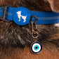 HUFT No Nazar Charm Collar Insert For Dog & Cat - Blue