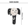 HUFT Crinkly Elly Squeaky Plush Toy For Small Dog - Black - Heads Up For Tails