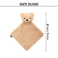 HUFT Crinkle Bear Plush Toy For Small Dog - Brown - Heads Up For Tails