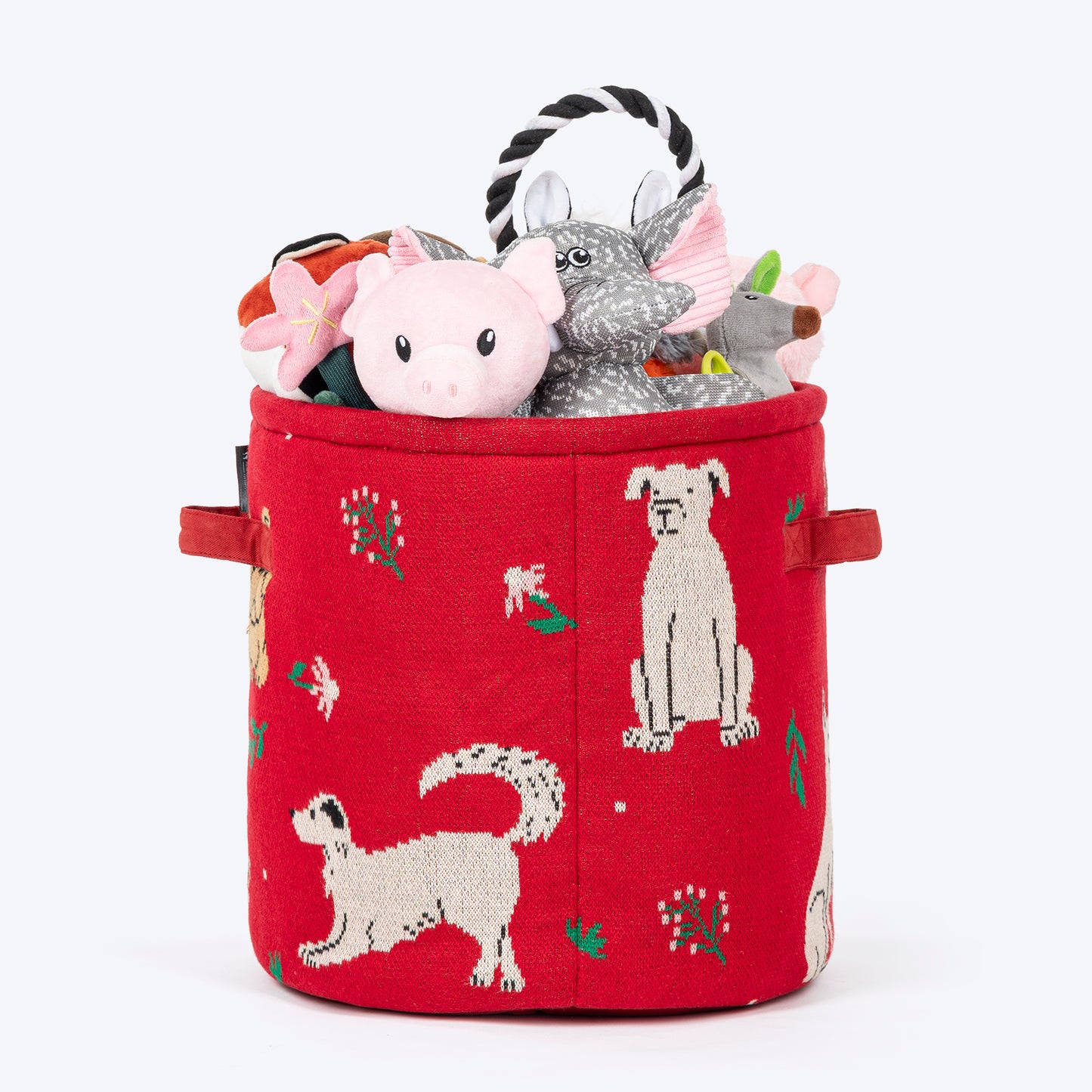 HUFT Doodle Buddy Toy Basket For Dog & Cat - Multicolor - Heads Up For Tails