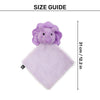 HUFT Crinkly Rumbly Rhino Plush Toy For Small Dog - Lavender - Heads Up For Tails
