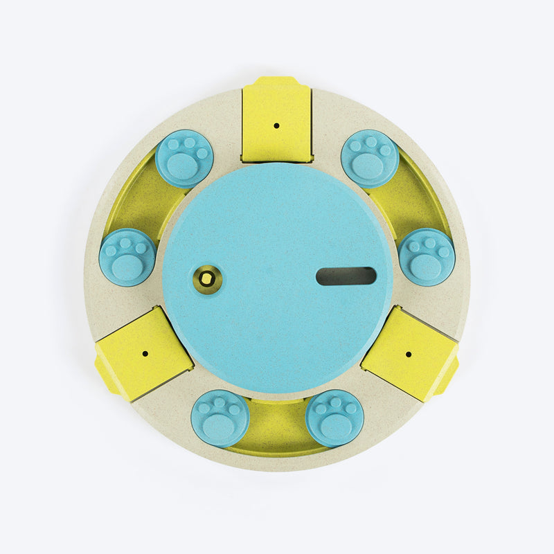 HUFT Puzzle Pop Interactive Toy For Dog - Blue & Green - Heads Up For Tails