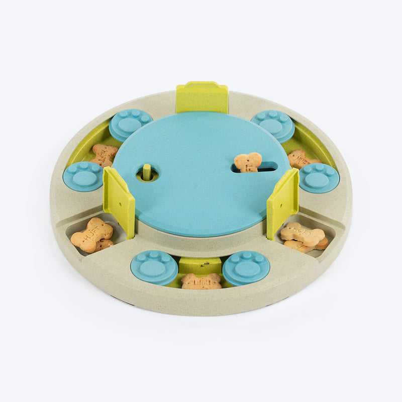 HUFT Puzzle Pop Interactive Toy For Dog - Blue & Green - Heads Up For Tails