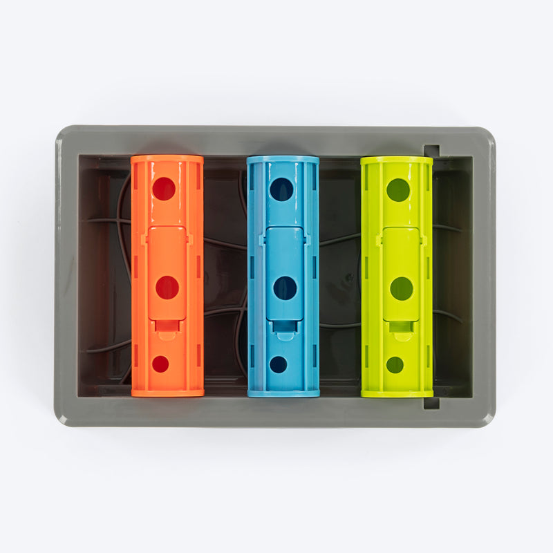 HUFT Slide & Seek Puzzle Interactive Toy For Dog - Multicolor - Heads Up For Tails
