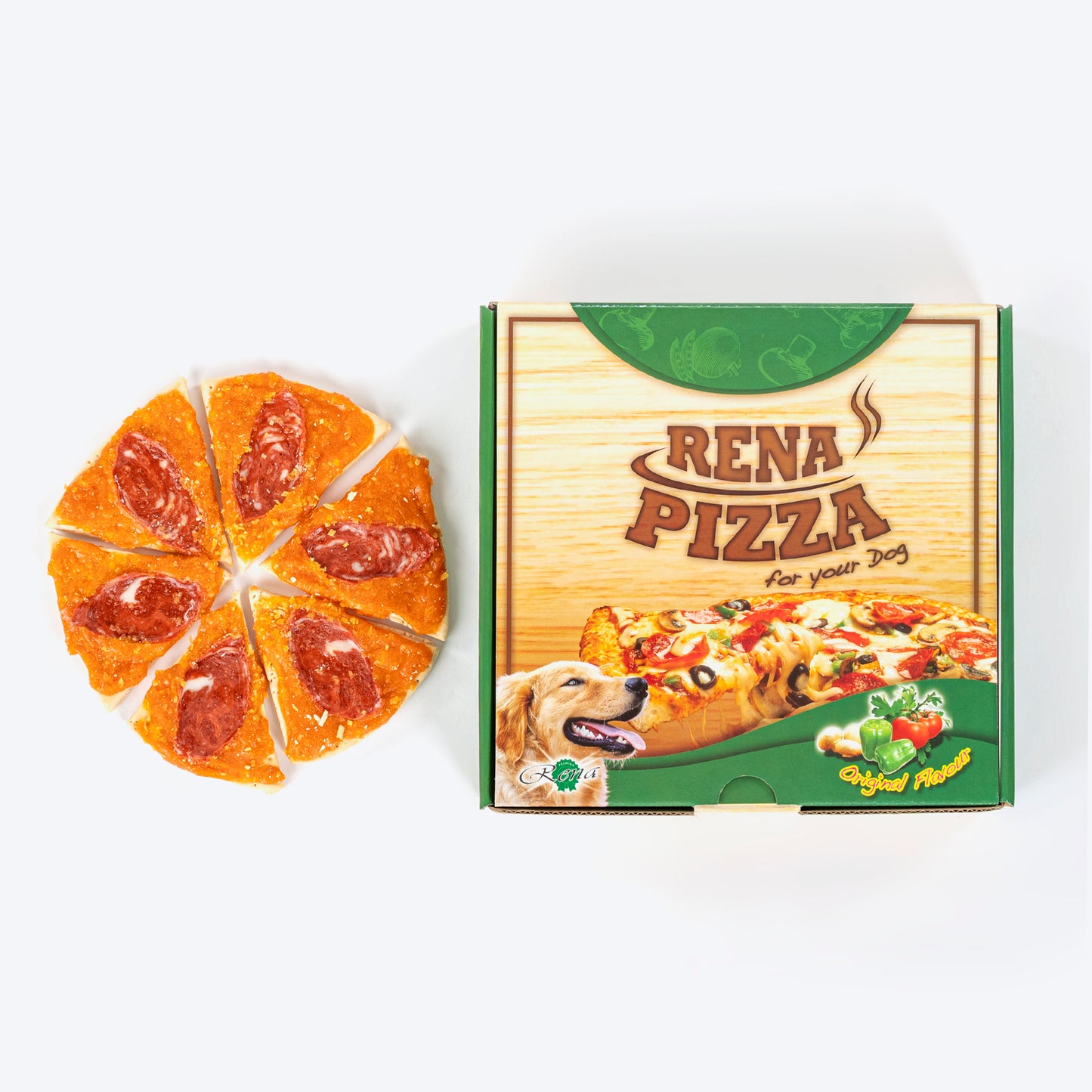 Rena's Dog Pizza - 12 Large Slices - 500 g - Heads Up For Tails
