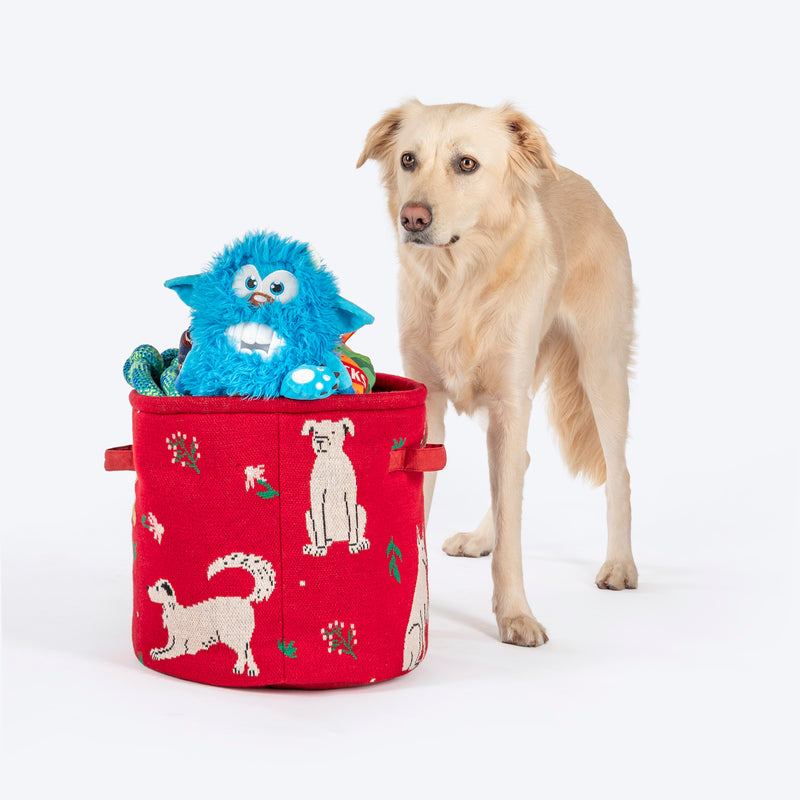 HUFT Toothy Nomster Plush Toy For Dog - Blue - Heads Up For Tails