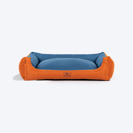 HUFT EasyStep Herring Lounger Bed For Dog - Orange & Blue
