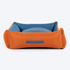 HUFT EasyStep Herring Lounger Bed For Dog - Orange & Blue