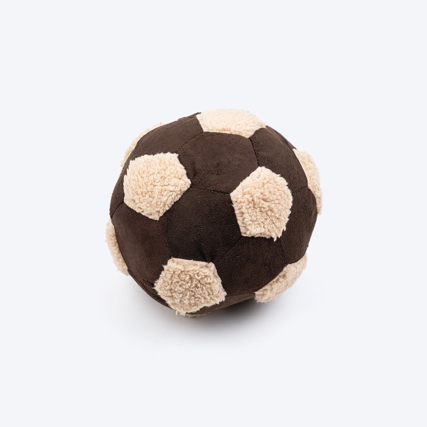 HUFT Fluffball Squeaky Fetch Toy For Dog - Brown