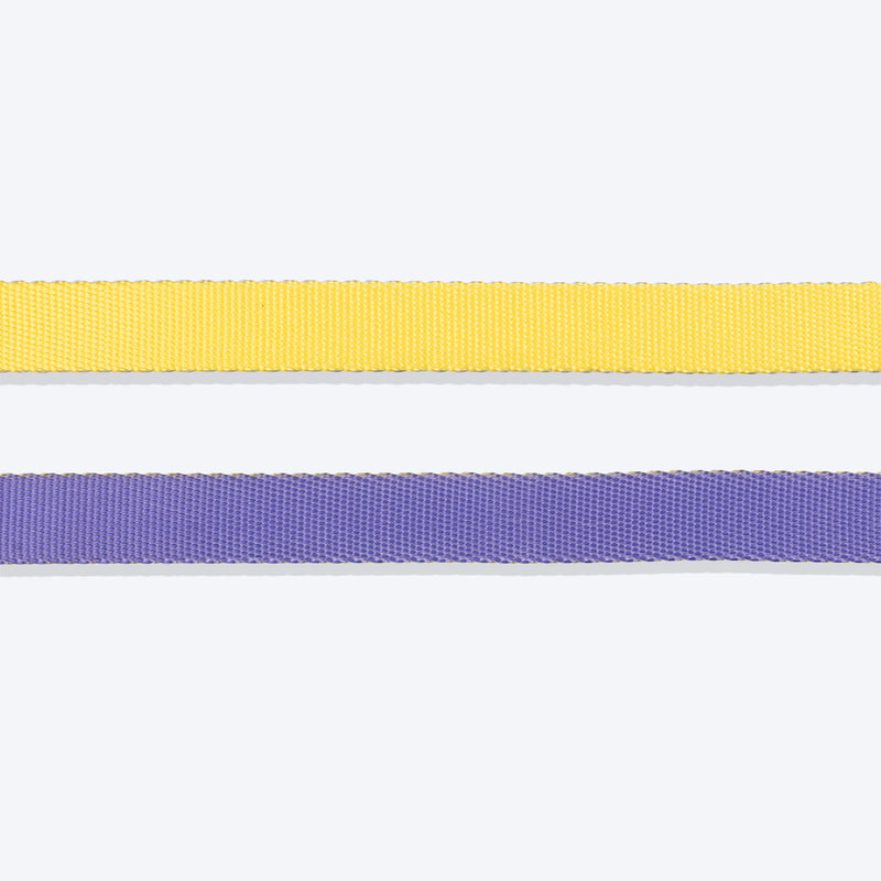 HUFT Dichromatic Leash For Dog - Yellow & Purple - Heads Up For Tails