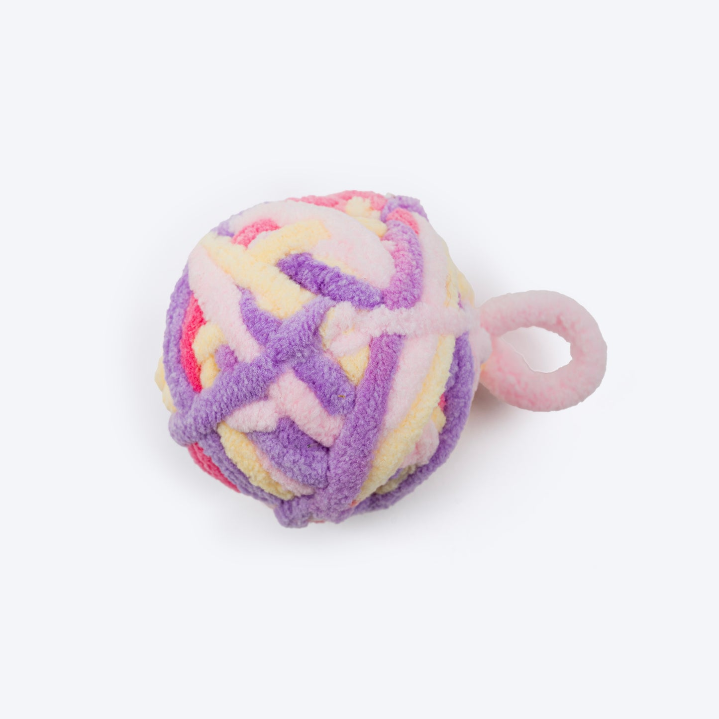 HUFT Knotty Yarn Ball Toy With Catnip For Cat - Multicolor