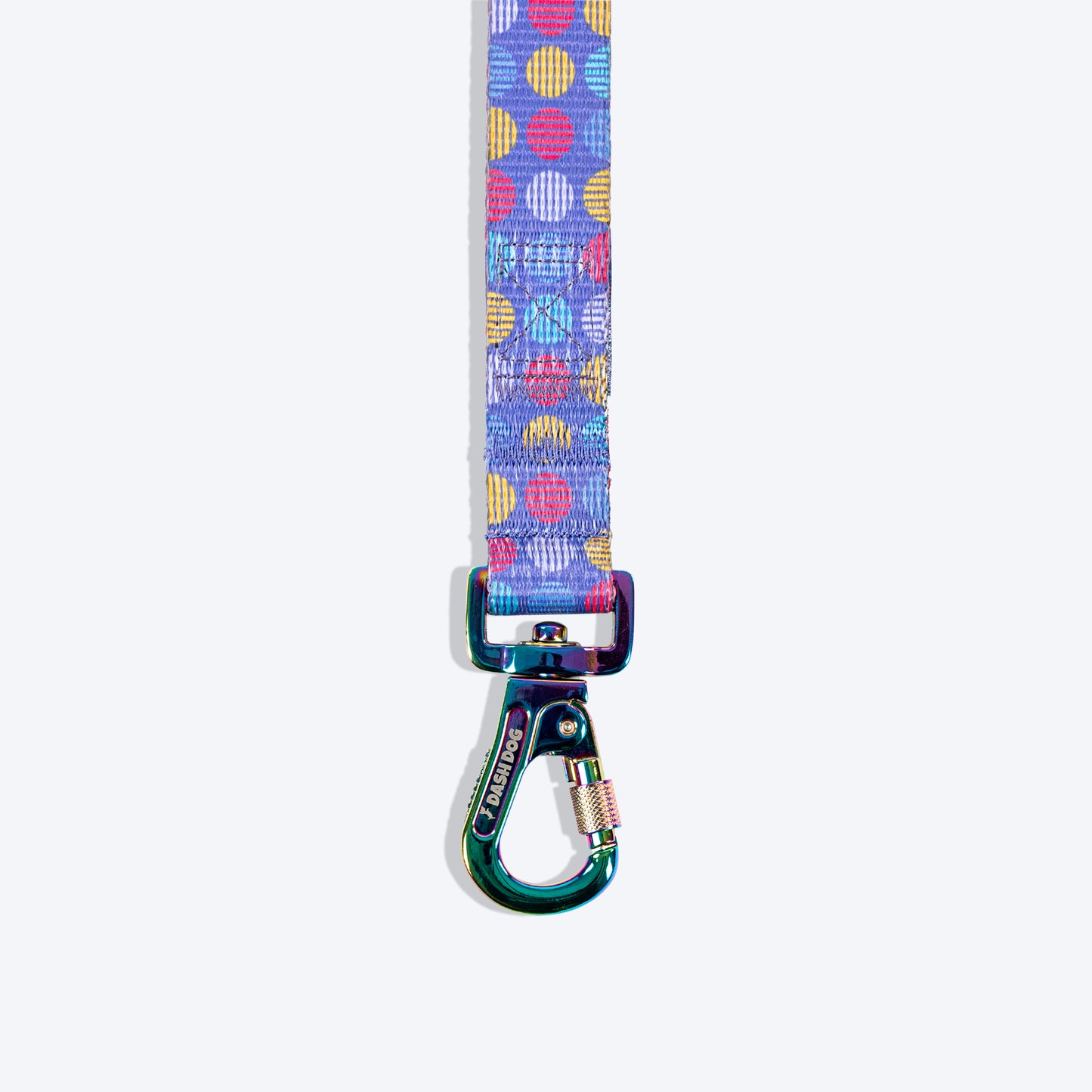 Dash Dog Circle Print Leash - Violet & Red