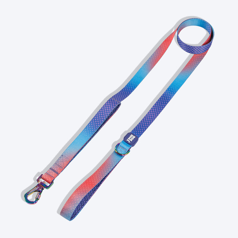 Dash Dog Flow Print Leash - Violet & Red - Heads Up For Tails