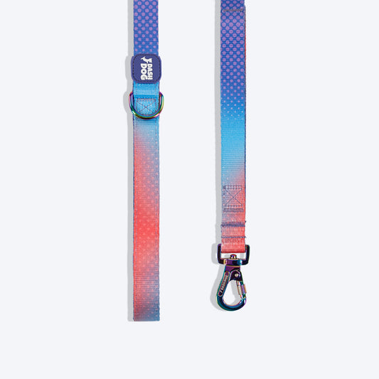 Dash Dog Flow Print Leash - Violet & Red