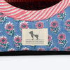 HUFT Jaipuri Phool Block-Printed Tent For Cat - Blue & Pink