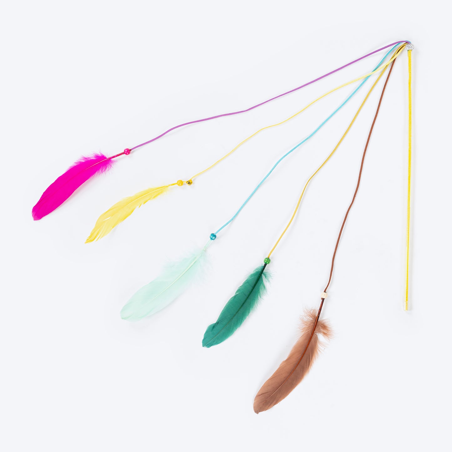 HUFT Funny Feathers Wand Toy For Cat - Multicolor