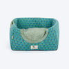 HUFT Jaipuri Gul Block-Printed Tent For Cat - Green & Blue