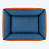 HUFT EasyStep Herring Lounger Bed For Dog - Orange & Blue