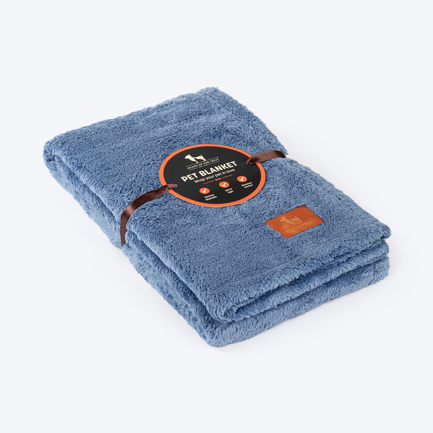 HUFT Furry Wrap Blanket For Dog & Cat - Powder Blue