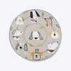 HUFT Doodle Den Round Mat For Dog & Cat - Grey - Heads Up For Tails